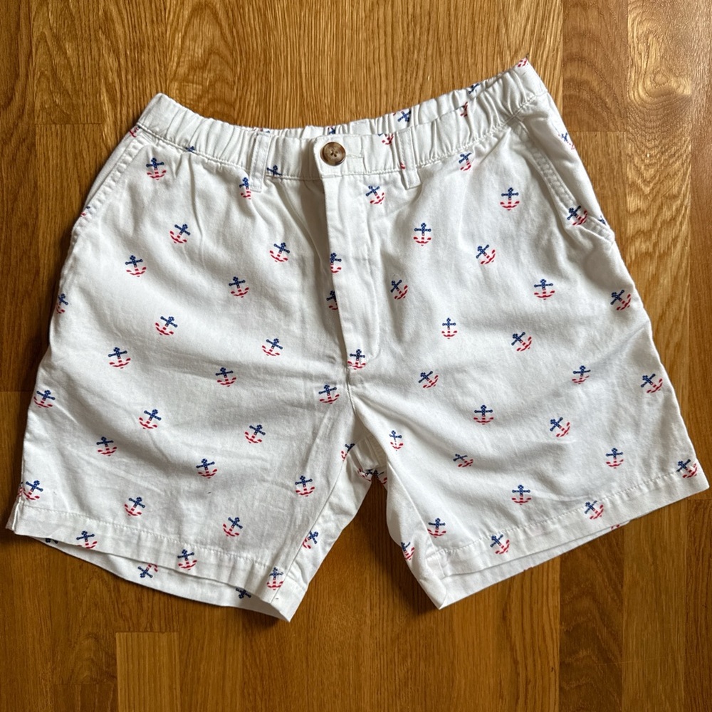 Chubbies White Anchor Print Men's Shorts
